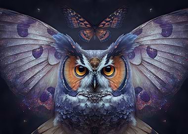 Great horned butterfly