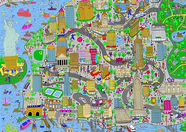 New York Comic Map