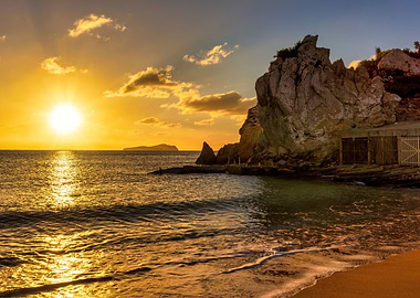 Ibiza sunrise beach beauty