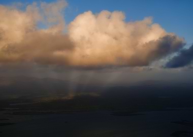 Scenic clouds with light