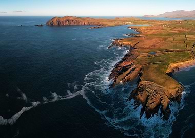 Above Dingle coast