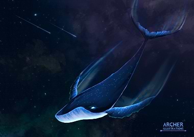 Aesthetic Space Whale