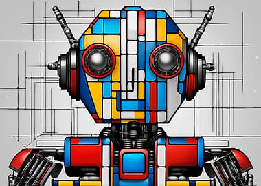 PIET MONDRIAN ROBOT