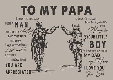 to My Papa Gift from Son