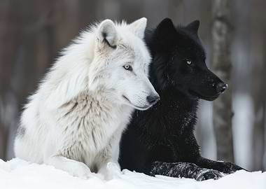 Pair Of Wolves