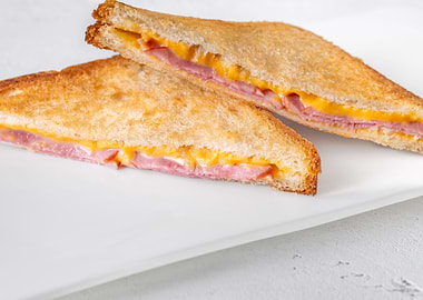 Ham and cheese sandwich