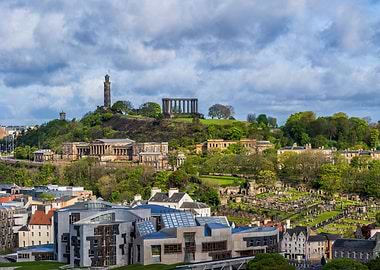 Calton Hill In Edinburgh