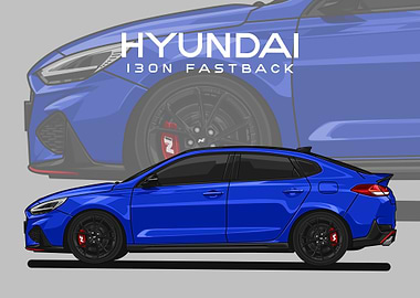 hyundai i30n fastback blue