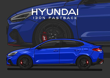 hyundai i30n fastback blue