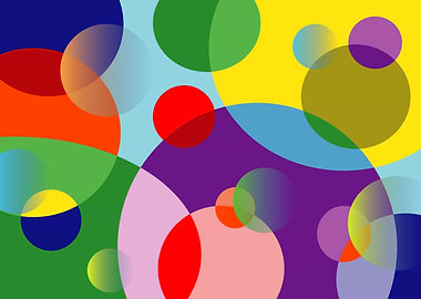 Colorful circle geometric