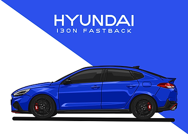hyundai i30n fastback blue