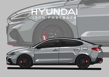 hyundai i30n fastback grey
