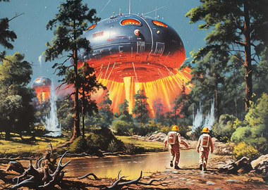 Retro Galactic Arrival