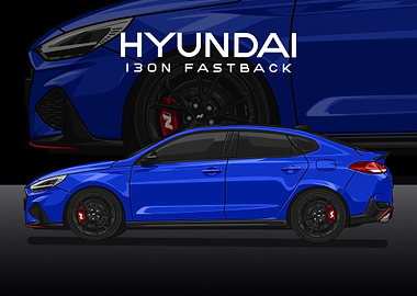 hyundai i30n fastback blue