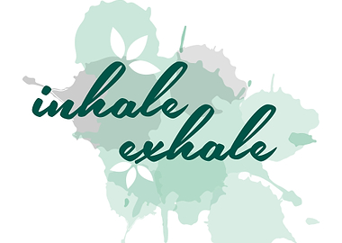 Inhale Exhale typographic