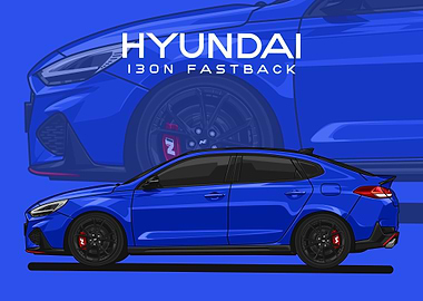 hyundai i30n fastback blue