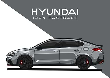 hyundai i30n fastback grey