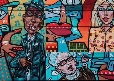 A jumble of characters