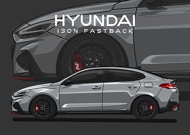 hyundai i30n fastback grey