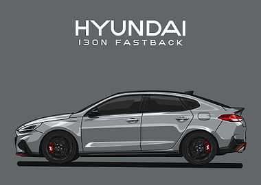 hyundai i30n fastback grey