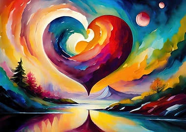 Whimsical Heart Panorama