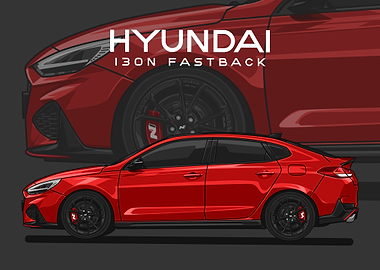 hyundai i30n fastback red