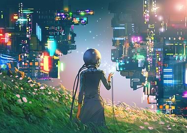 Astronaut upside down