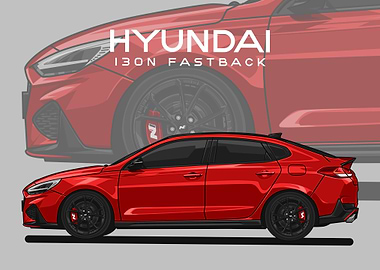 hyundai i30n fastback red