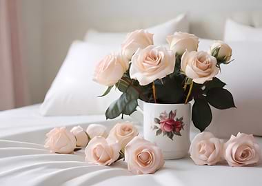 Elegant Roses on Pristine