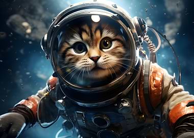 Space cat on the fly