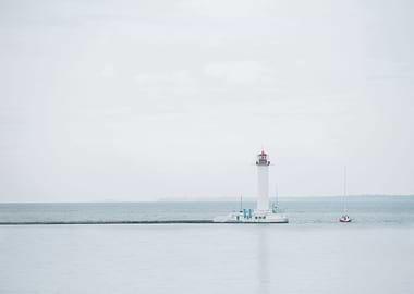 Lighthouse at sea