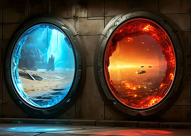 Magic Space Galaxy Portal