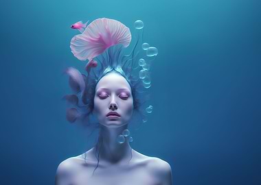 Beautiful sea Goddess