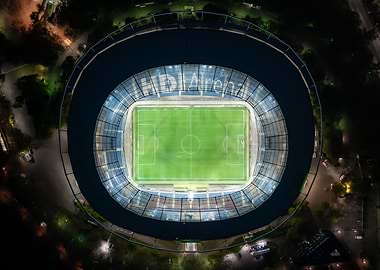 Hannover stadium at night