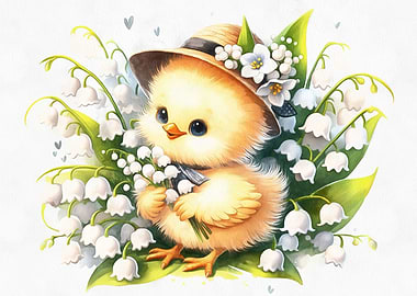 Chicken with May lily