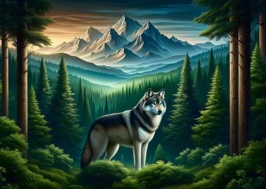 Dawn Watcher Wolf
