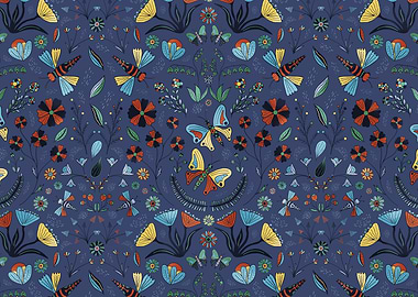 Bees Butterflies Flowers