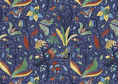 Flowers and Butterflies