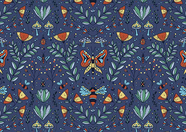 Wild Spring Garden Night