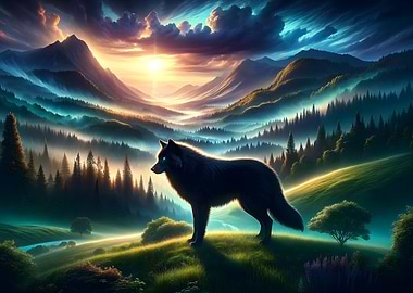 Lone Wolf Landscape