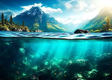 Mountain and Sea View