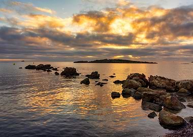 Ibiza beach sunset ocean
