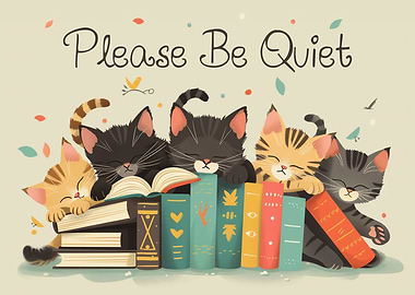 Sleepy Cats Be Quiet