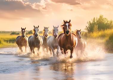 group of horses