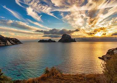 Es vedra ibiza sunset sea