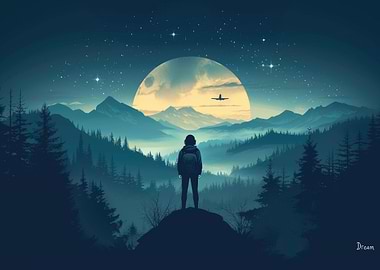 Vintage Poster Mountains