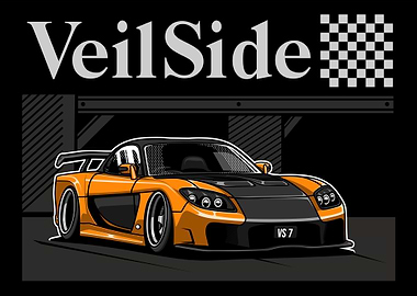 VeilSide RX 7 FD3s Orange