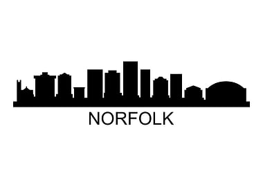 Norfolk skyline
