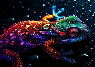 Rainbow Chameleon Gecko