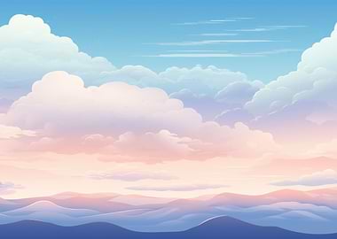 mountains and clouds